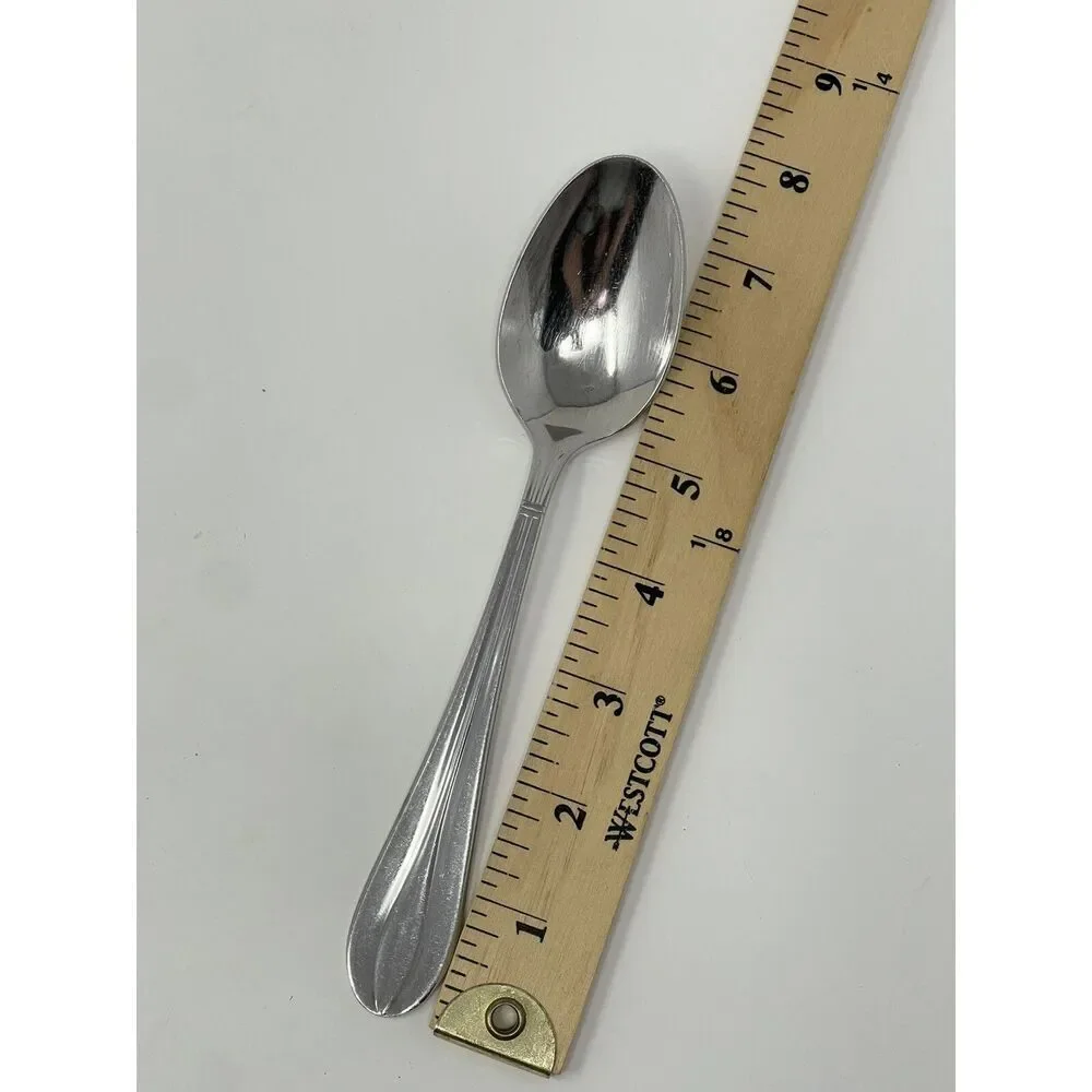 Retroneu Villa Stainless Place Soup Dinner Spoons 7.5” Set Of 5 Discontinued